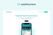 Wealthy Wave - Fintech Landing Page, a Landing Page Template by okey-ikechukwu (Thumbnail 2 of 6)