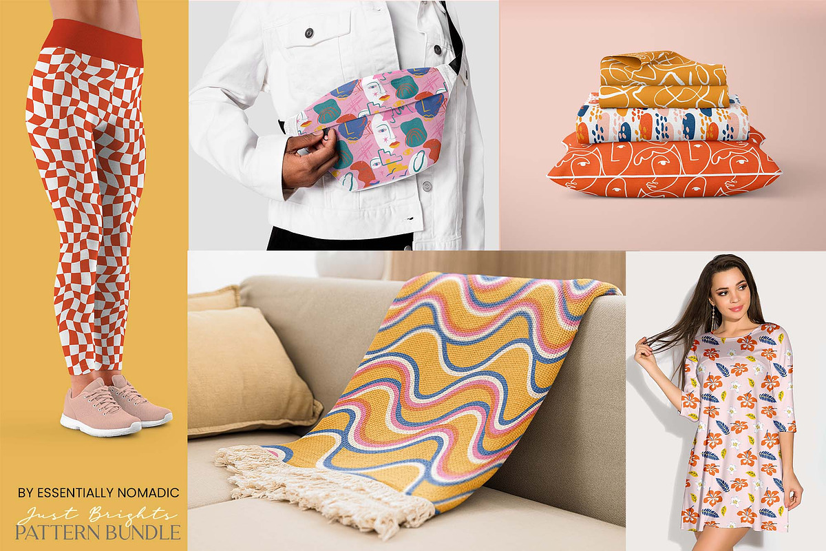 Just Brights Seamless Pattern Bundle, a Pattern Graphic by Essentially Nomadic (Photo 3 of 14)
