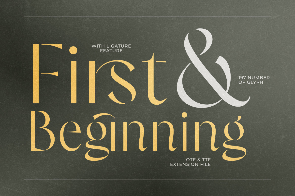 Glavoire - Stencil Ligature Sans, a Sans Serif Font by Sarid Ezra (Photo 2 of 10)