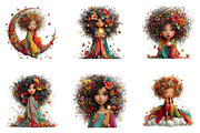 Whimsical Dream Girl Clipart, a Seasonal Illustration by CreationArt (Thumbnail 9 of 9)