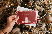 Christmas postcard mockup set 1 v1, a Print Template by Mocart (Thumbnail 11 of 14)