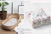 Floral Seamless Patterns & Cliparts, a Pattern Graphic by Grace Noboa Illustrations (Thumbnail 12 of 17)