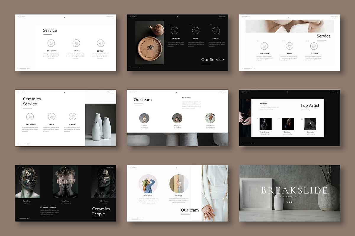 Ceramics – Business Google Slide, a Presentation Template by Dens Creative Studio (Photo 3 of 6)