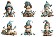 Winter Christmas Gnome Clipart, an Illustration by DreamArtGraphic (Thumbnail 2 of 5)