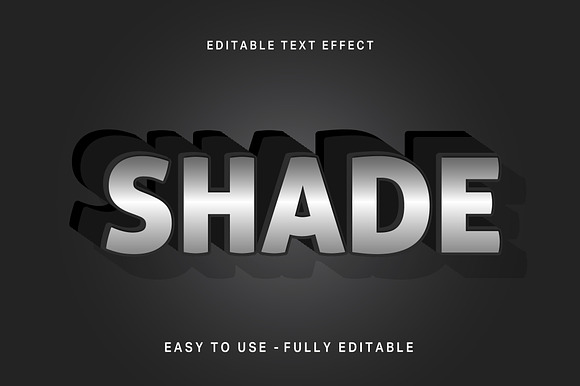 3D Extruded Long Shadow Text Effect preview 3