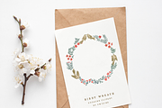 Gouache Wreath, Wedding, Birds, an Illustration by swiejko (Thumbnail 2 of 5)