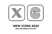 Rounded Square Minimalist Icons, a Solid Icon by Running With Foxes (Thumbnail 2 of 8)
