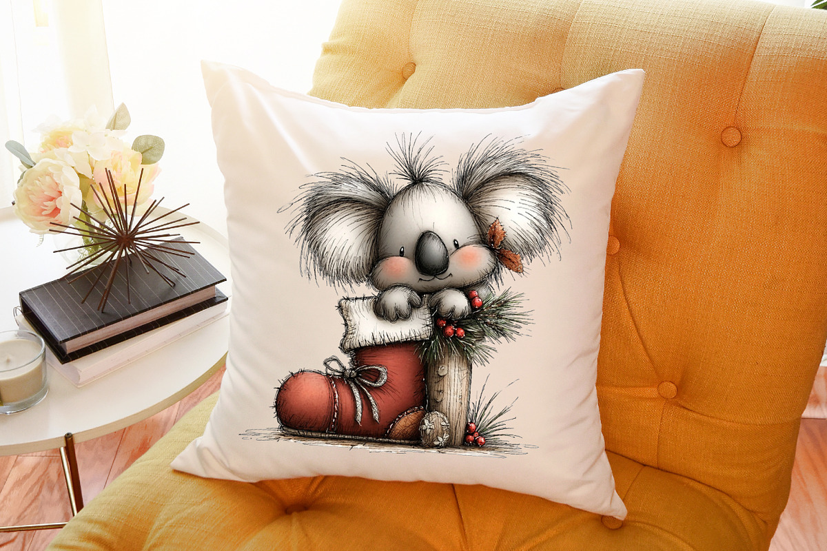 Whimsical Christmas Animal Clipart B, an Illustration by Sublimation Artist (Photo 6 of 6)