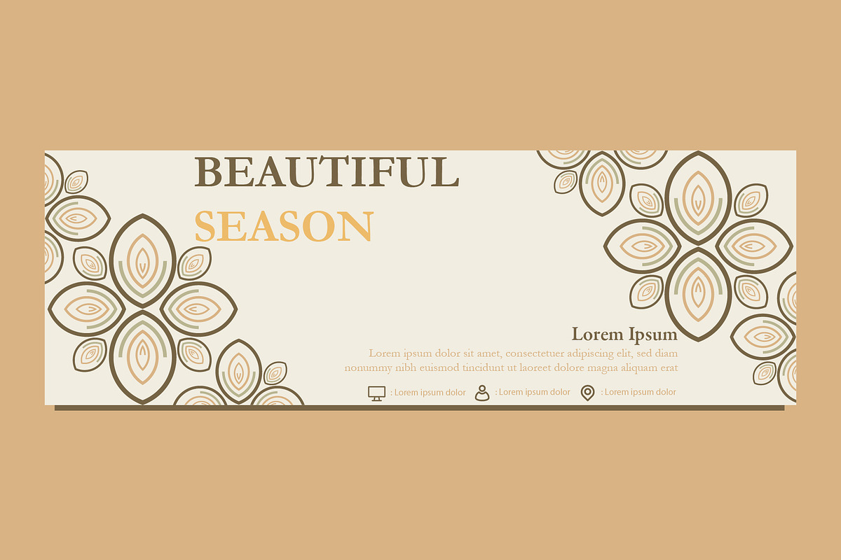 Abstract Floral Banner Template, a Marketing Template by sekitarief (Photo 2 of 3)
