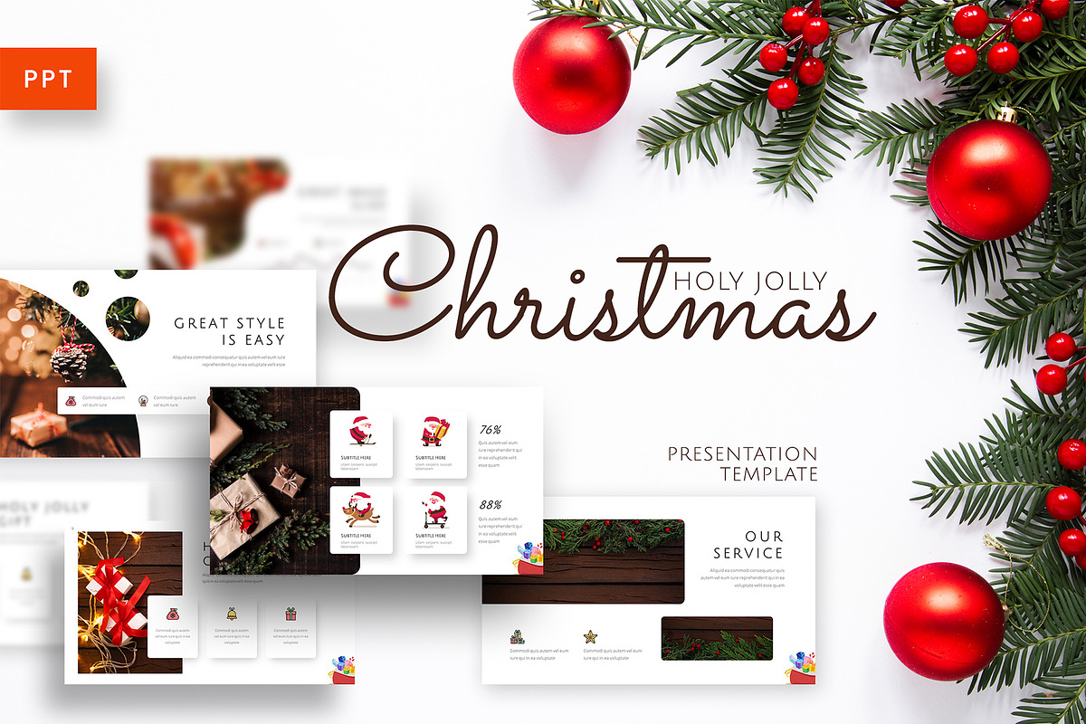 Holy Joly Christmas Template, a Presentation Template by Jegtheme (Photo 1 of 4)