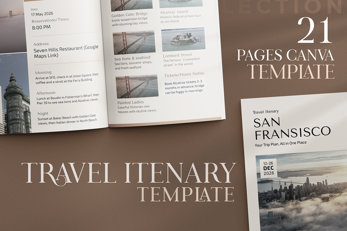 Travel Itinerary Canva Template, a Social Media Template by Snapybiz (Photo 9 of 10)