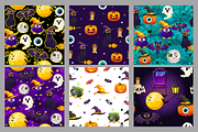 Set of 6 seamless Halloween patterns, a Pattern Graphic by BabySofja (Thumbnail 2 of 4)