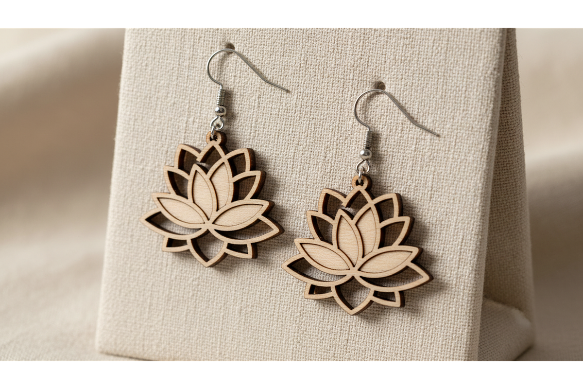 Floral Drop Earring SVGs, a Graphic by hafijul (Photo 8 of 11)