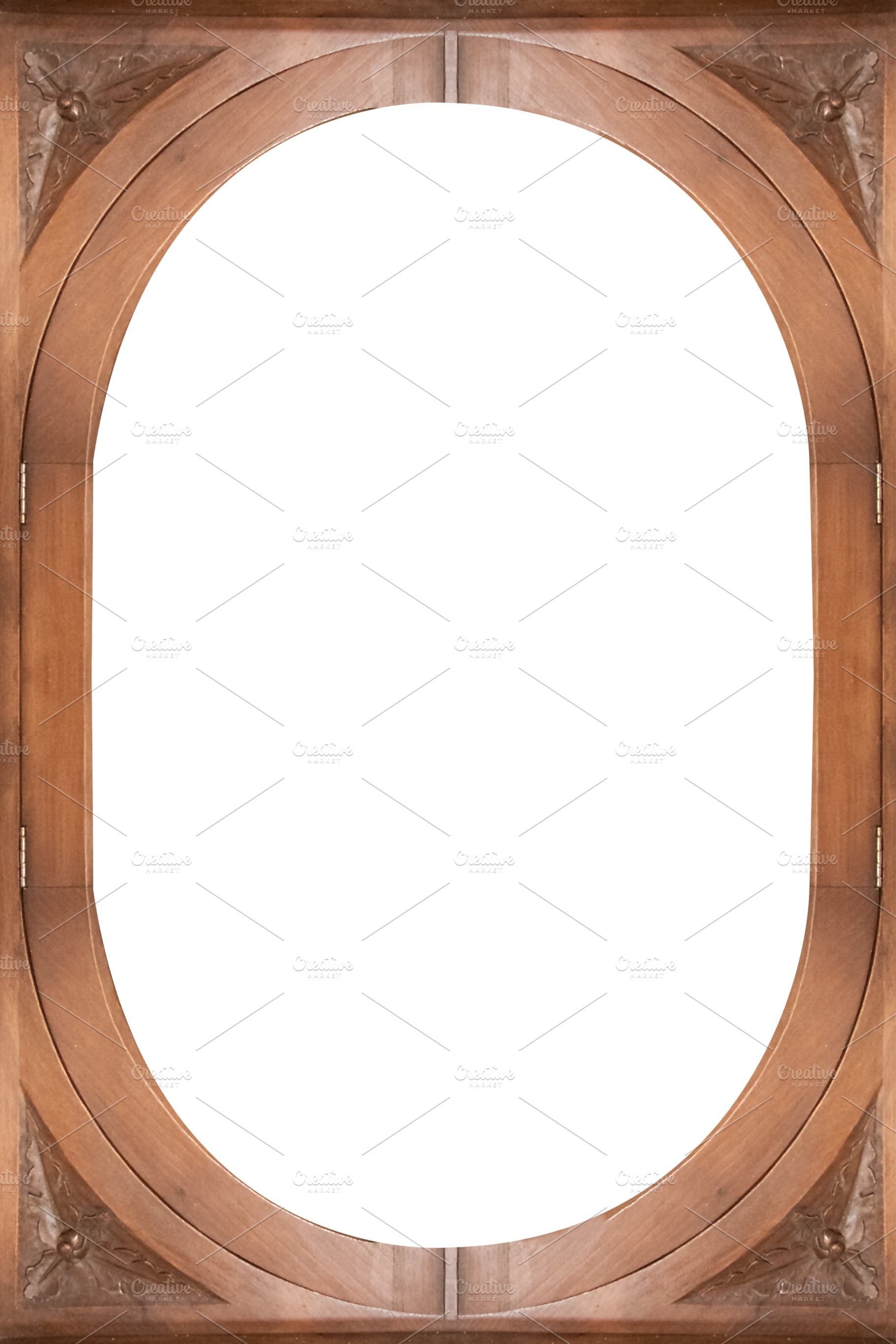 White Frame with Decorated Borders, a Background Photo by DanFLCreativo