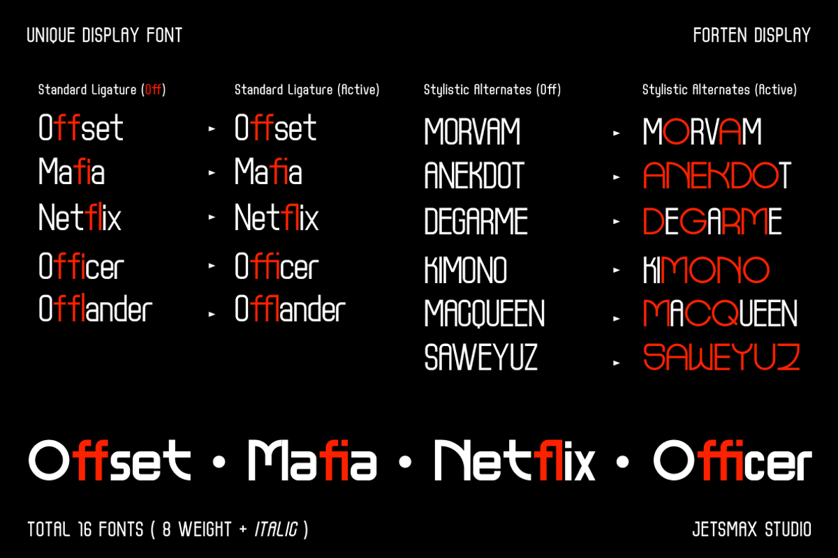 Forten Display, a Sans Serif Font by Jetsmax® Studio (Photo 9 of 10)
