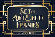 Set Art Deco Frames [vector graphic], an Object Graphic by ArtemKovalenco (Thumbnail 1 of 5)