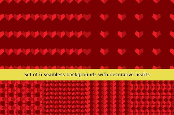 Set of 6 seamless backgrounds, a Pattern Graphic by Shop seamless patterns