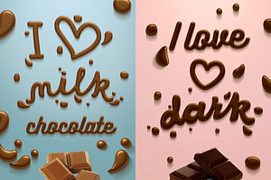 Chocolate Text Effect