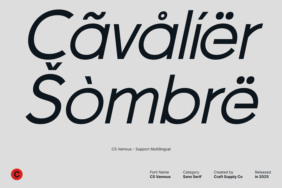 CS Vamous – Modern Sans Serif, a Sans Serif Font by Craft Supply Co. (Photo 5 of 8)