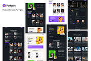 Podcast - Template UI Kits for Figma, an UI Kit Template by YoArts (Thumbnail 4 of 4)
