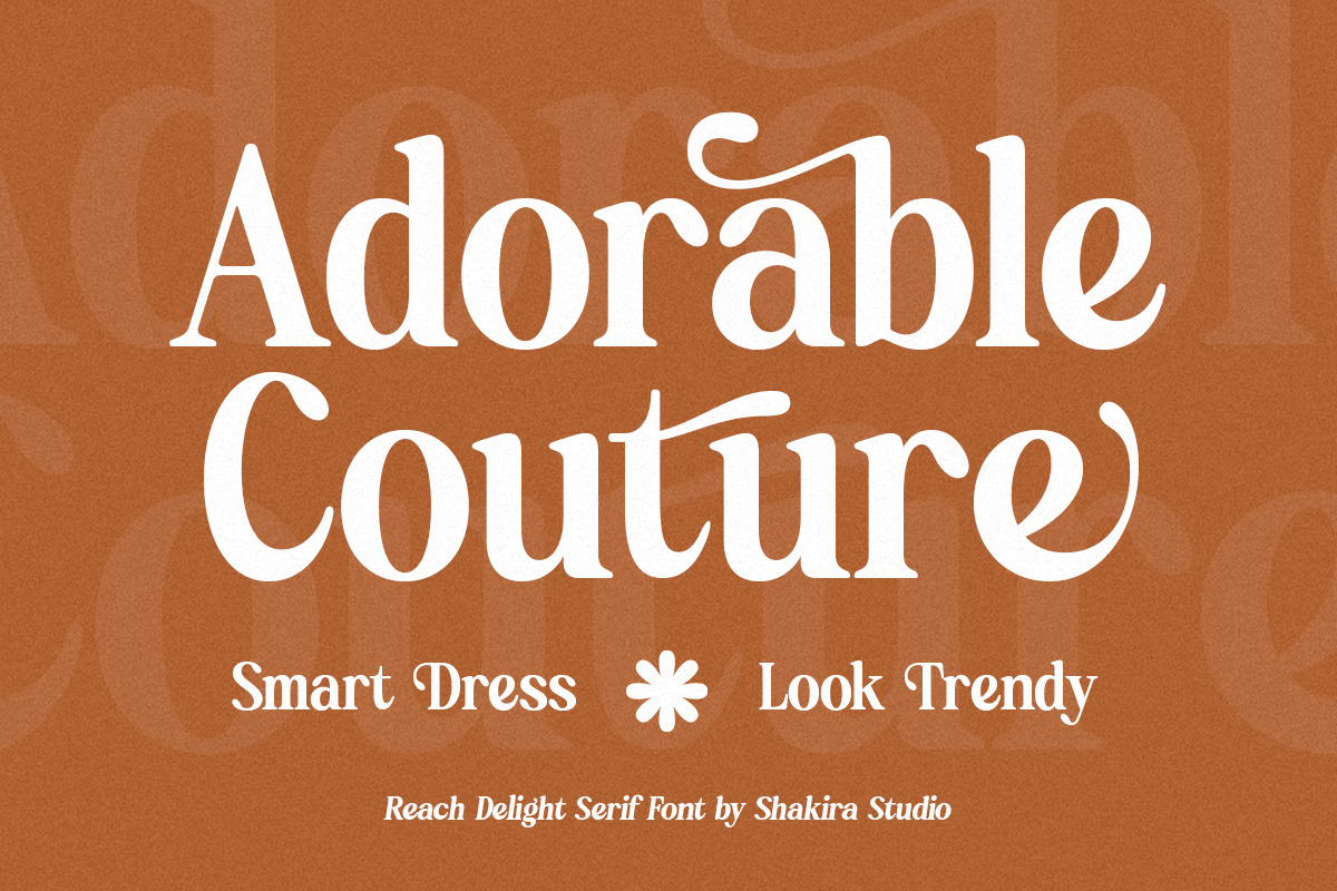 Reach Delight - Modern Retro Serif, a Serif Font by Shakira Studio (Photo 8 of 10)