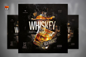 Whiskey Party Flyer