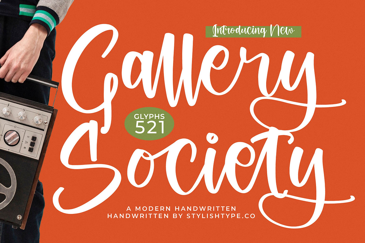 Gallery Society Modern Handwritten, a Script Font by stylishtype.co (Photo 1 of 20)