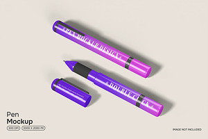 Pen Mockup, a Pens & Pencil Mockup by renderstockmarket