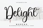 Delight, a Handwritten Font by InermediaSTUDIO (Thumbnail 1 of 7)
