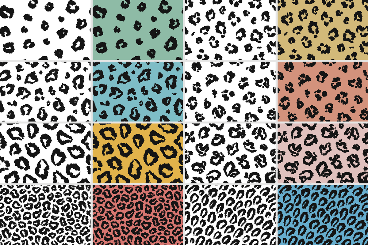8 Leopard Seamless Patterns Vector, a Pattern Graphic by Kat Anti (Photo 7 of 7)