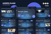 Morph Glass Business Google Slides, a Presentation Template by QR Design Studio (Thumbnail 1 of 3)