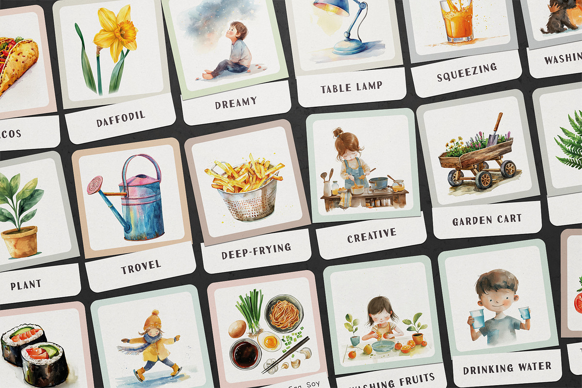 Household Montessori Cards Bundle, an Education Illustration by Pix Cafe (Photo 6 of 12)