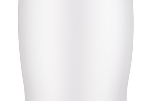 White plastic bottle with cap. File contains clipping paths., a Food & Drink Photo by Volff