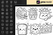 150 Procreate Sweet Doodle Stamps, a Brush Add-On by DrawingStoryShop (Thumbnail 2 of 6)