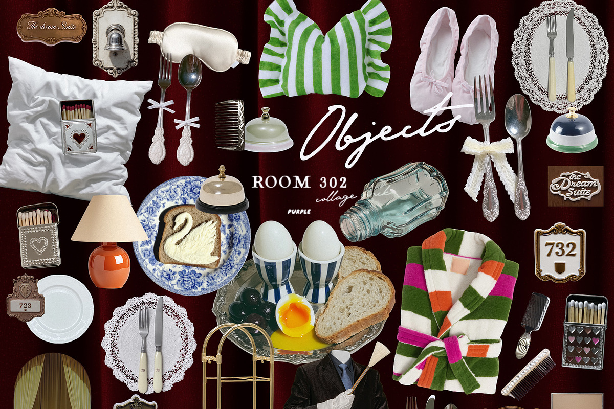 ROOM 302: Archival Hotel Collage, an Object Graphic by Purple (Photo 9 of 16)