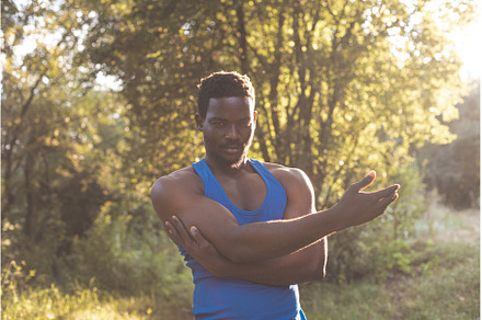 The strong young man have a workout, a Sports & Recreation Photo by oksix