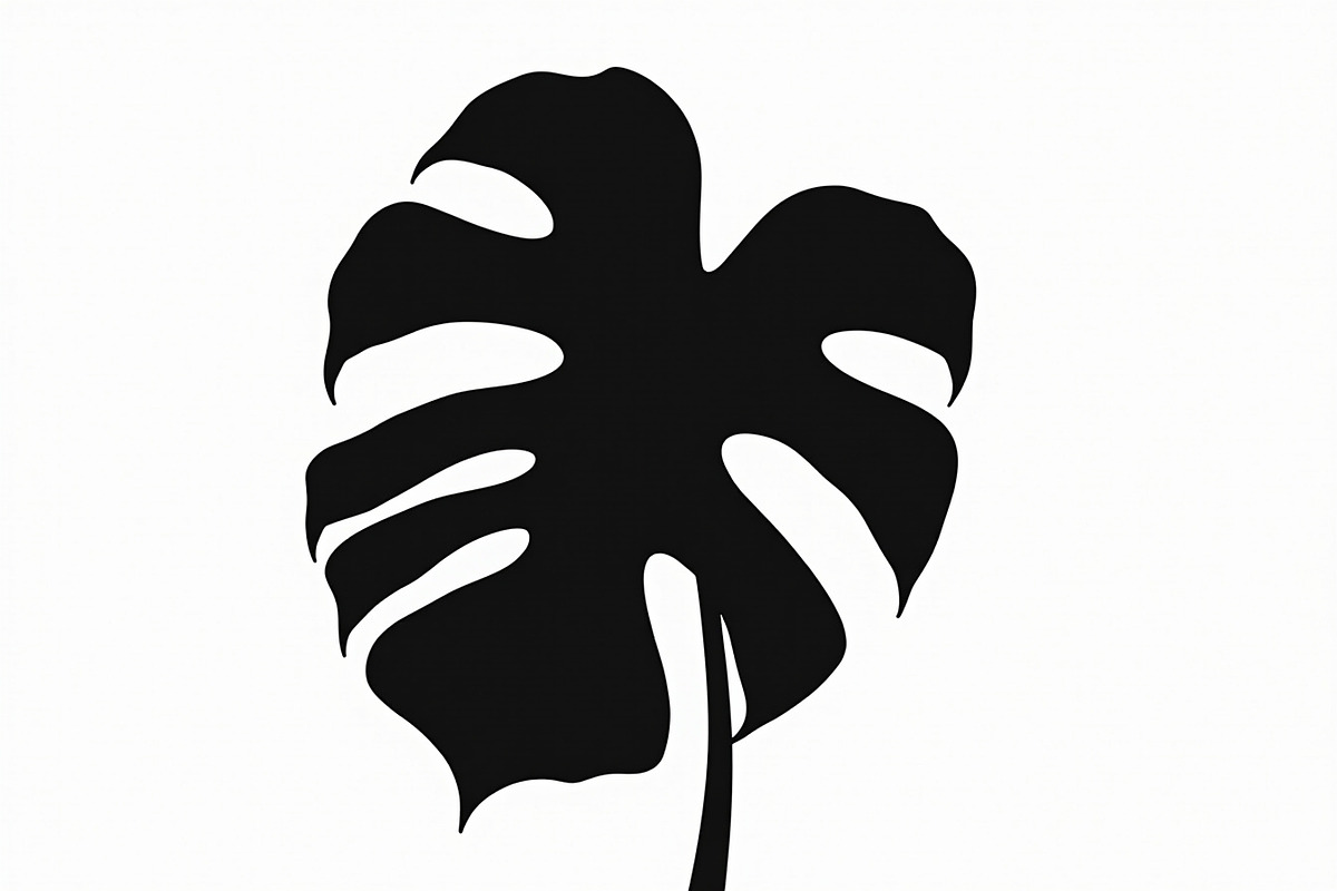 Stylized Monstera Leaf Bundle, an Illustration by hafijul (Photo 9 of 9)