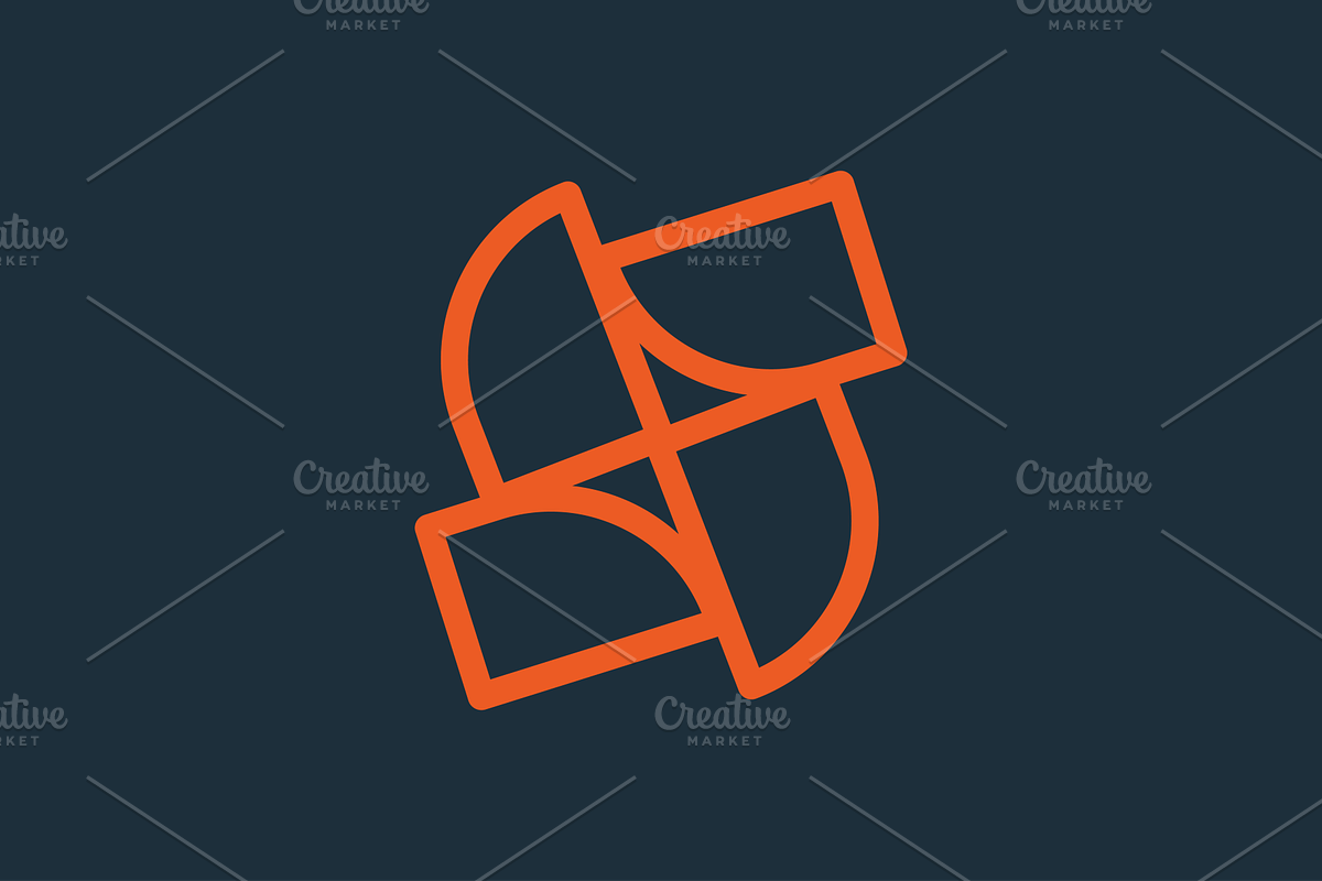 Modern S Lettermark Logo