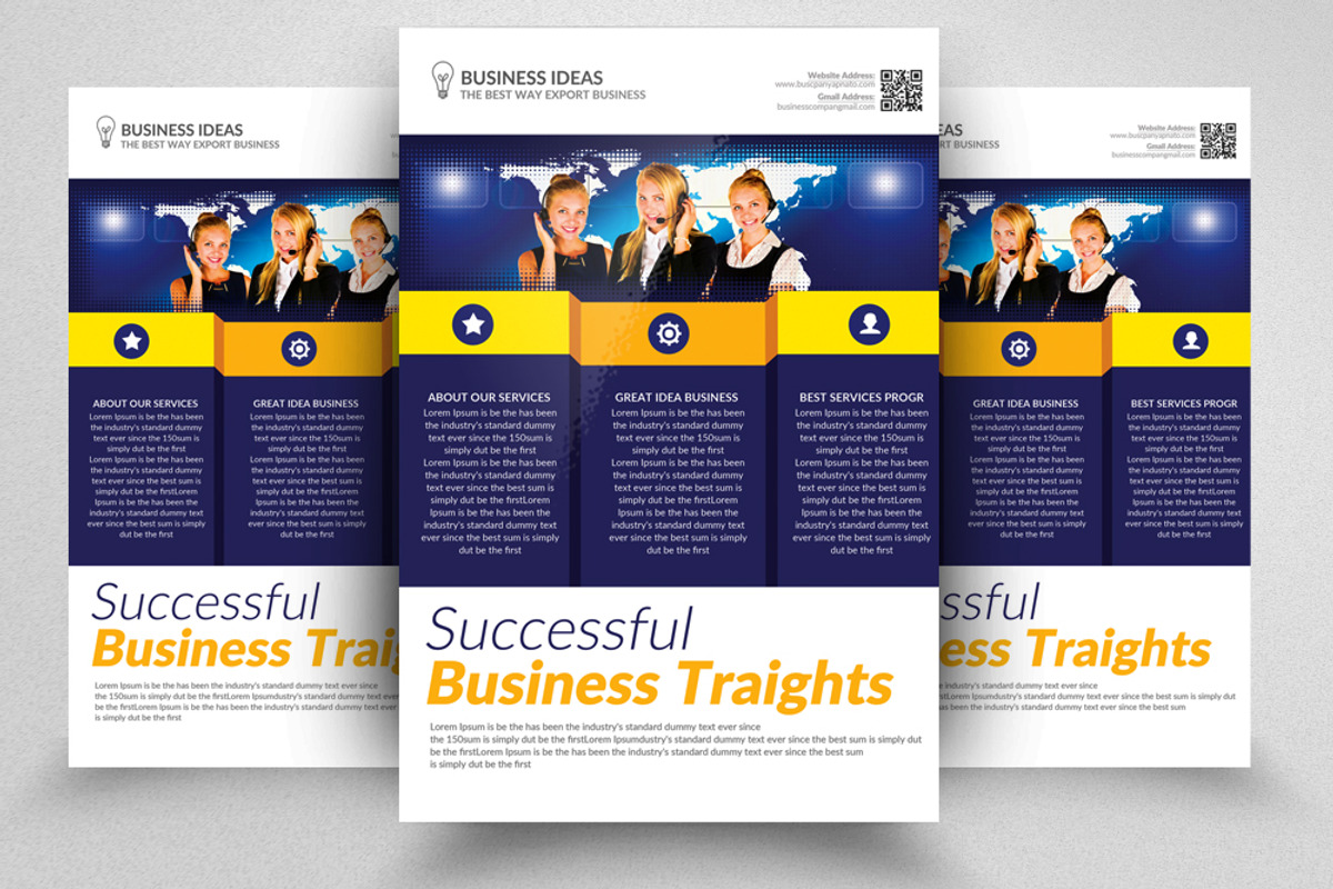 100 Business Flyers Mega Bundle, a Flyer Template by Design Up (Photo 40 of 100)
