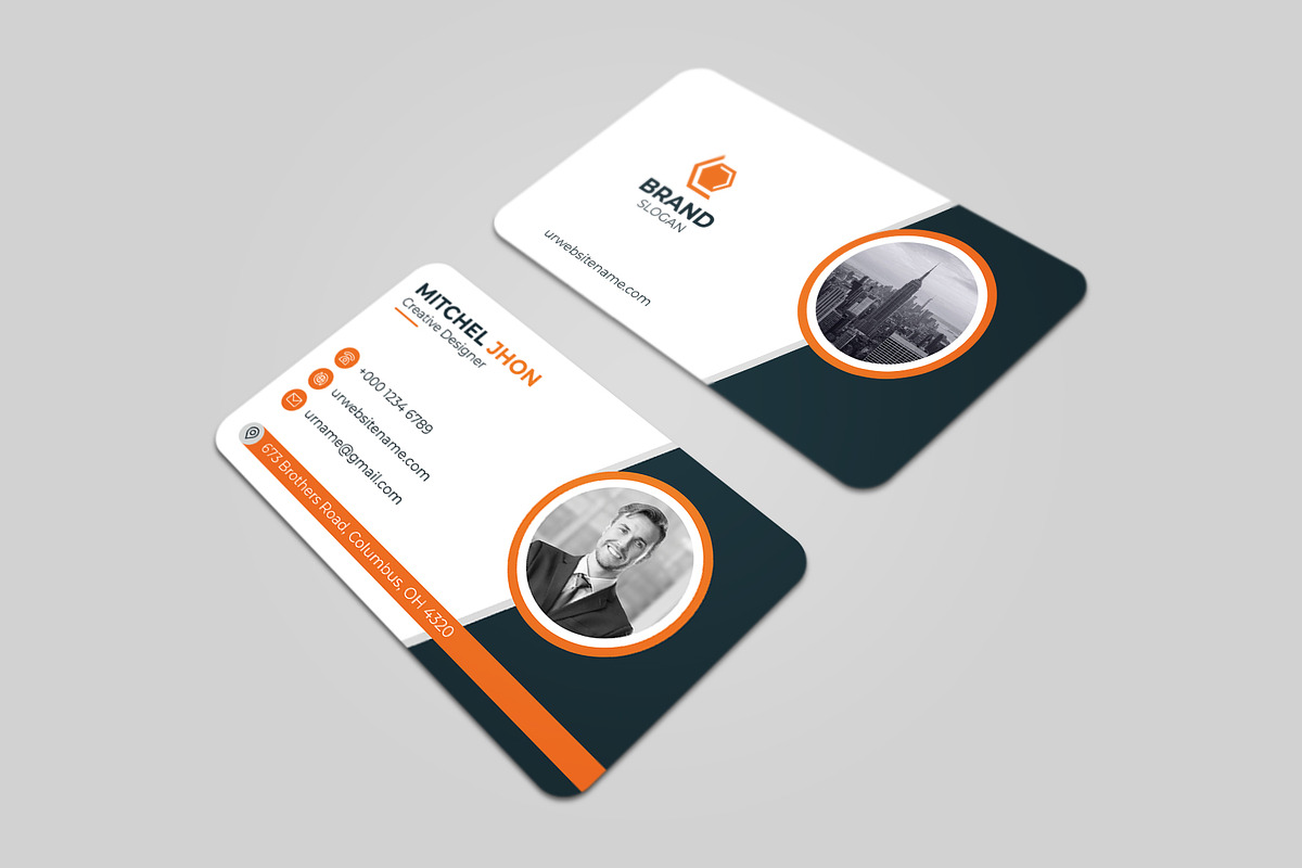 Corporate & Modern Business Card, a Business Card Template by GFXCity (Photo 3 of 4)