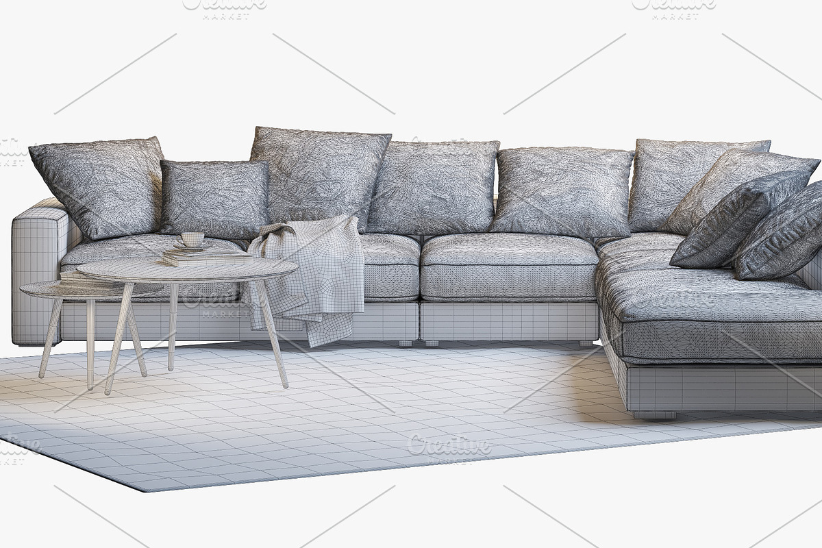 Cenova 2 corner sofa 3d model, a Furniture 3D Model by 3dmitruk (Photo 5 of 9)
