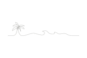 Minimalist line art coconut tree, an Object Graphic by lawoel (Thumbnail 3 of 3)