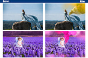 35 Smoke Bomb Overlays, colorful fog, a Layer Style Add-On by OverlayBox (Thumbnail 3 of 5)