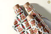 Vintage Christmas Bear Patterns, a Pattern Graphic by Euonia Meraki (Thumbnail 7 of 9)