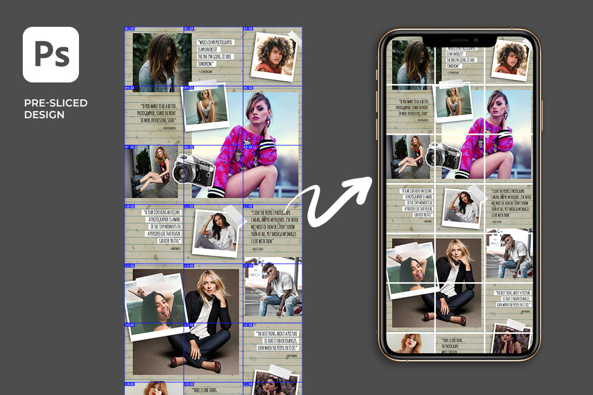 Click - Instagram Puzzle Feed, a Social Media Template by Plan B (Photo 5 of 6)