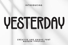 Yesterday | Script Font