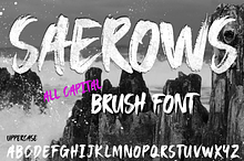 SAEROWS - Brush Font