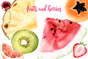 Summer Heat Watercolor Set Clipart, an Illustration by Sha1nee (Thumbnail 2 of 5)