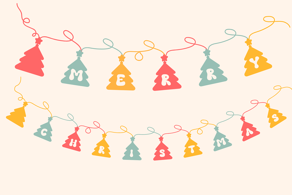 Christmas Garlands - Christmas font, a Symbol Font by Brown Cupple (Photo 3 of 5)