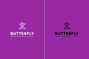 Line Art Butterfly Logo